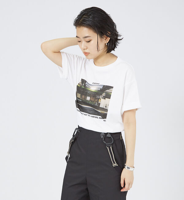 Rouge vif「【LE TRIO ABAHOUSE】A SCENE / グラフィックTシャツ　サ」|Tシャツ・カットソー|