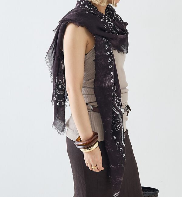 The Store by C' 「【destin】KEZIA QUADRA HAND PRINT SCARF／スカ」|バンダナ・スカーフ|