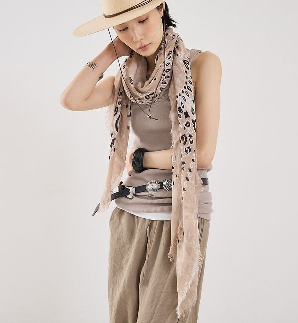 The Store by C' 「【destin】KEZIA QUADRA HAND PRINT SCARF／スカ」|バンダナ・スカーフ|
