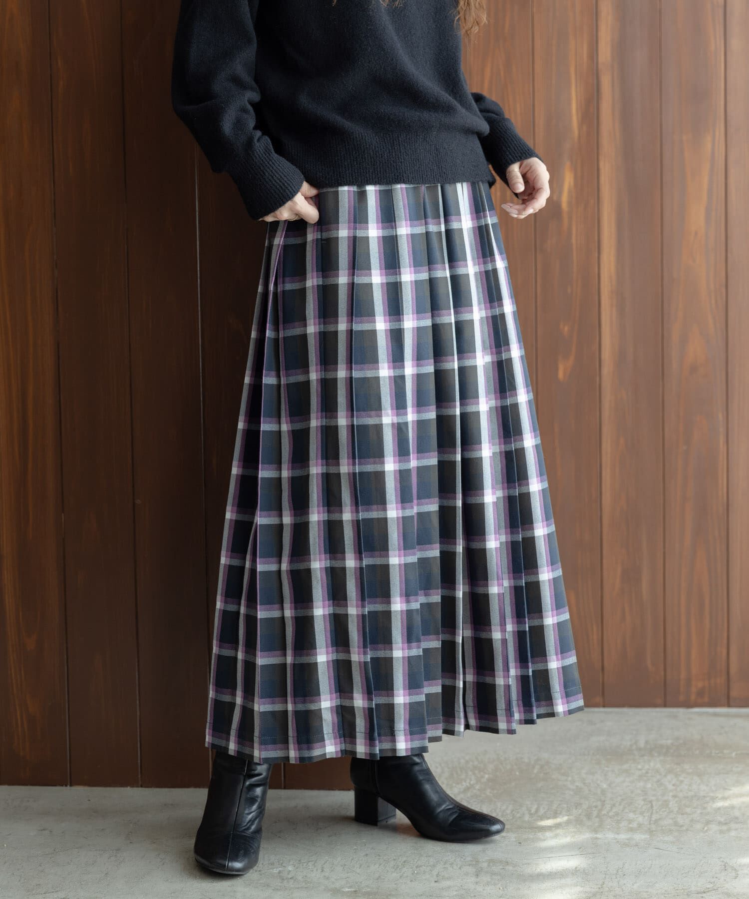 Sonny Label 「チェックプリーツイージースカート」|スカート|
