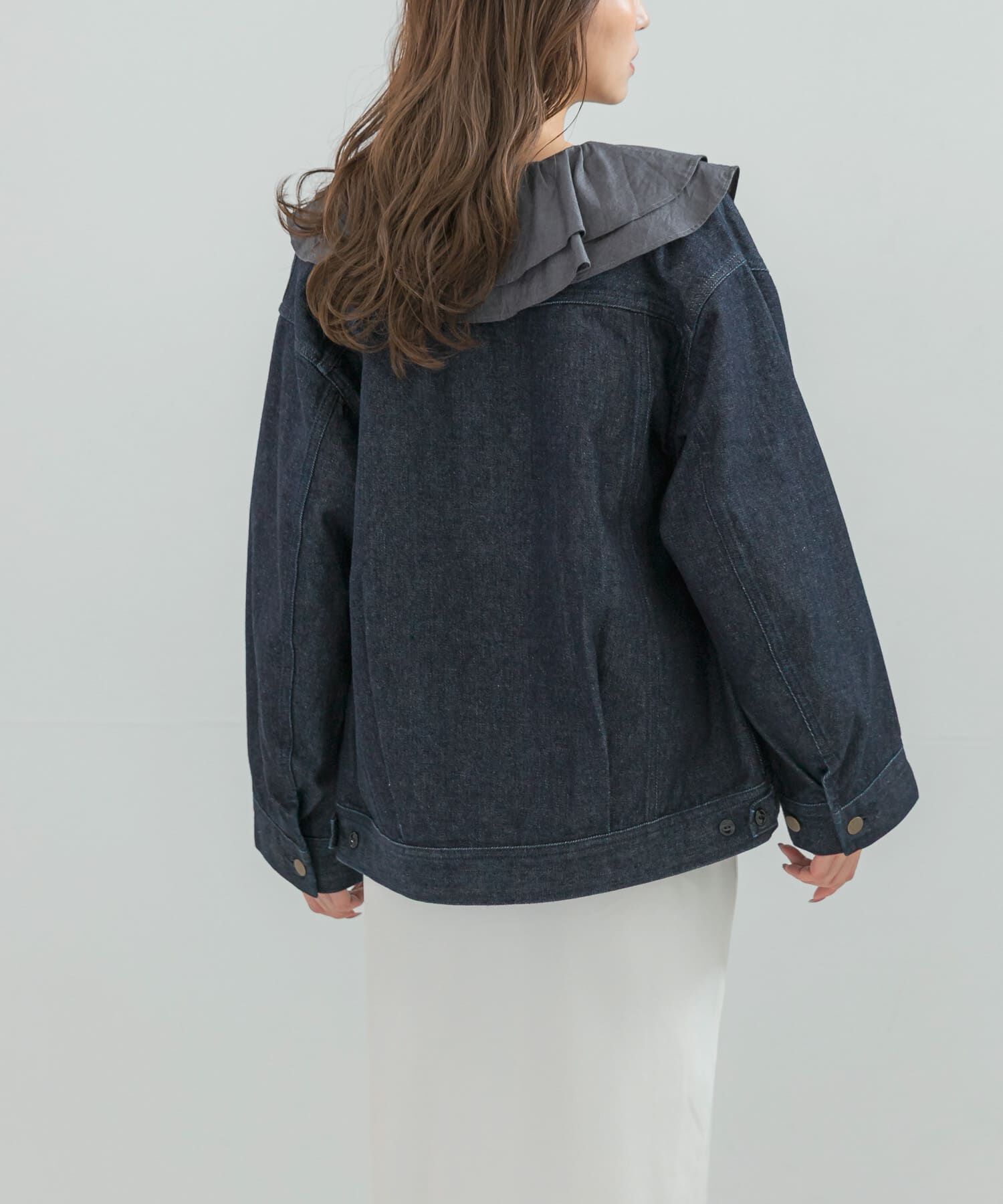 URBAN RESEARCH ROSSO「『別注』Lee101&times;ROSSO　NOCOLLAR JACKET」|デニムジャケット|