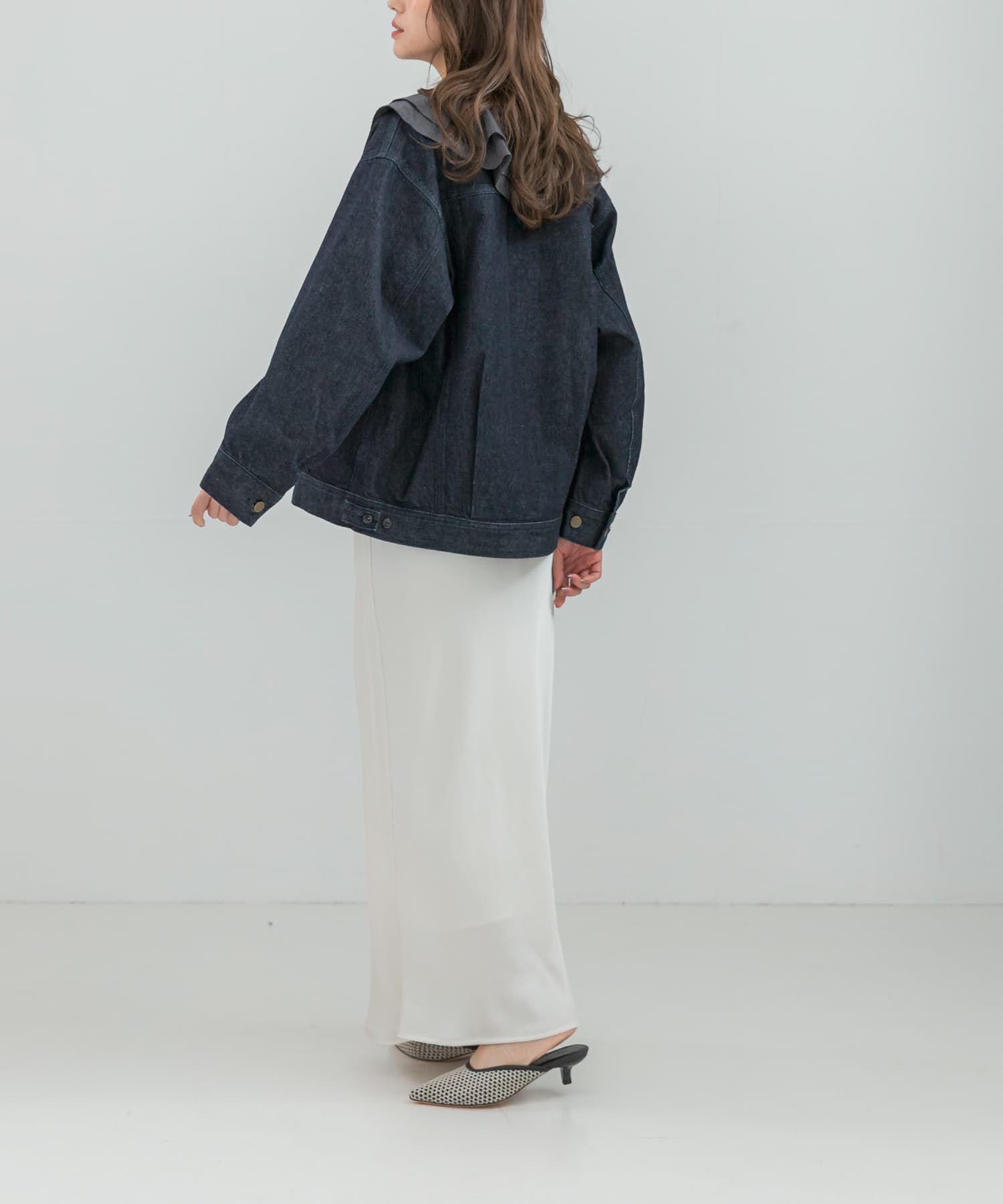 URBAN RESEARCH ROSSO「『別注』Lee101&times;ROSSO　NOCOLLAR JACKET」|デニムジャケット|