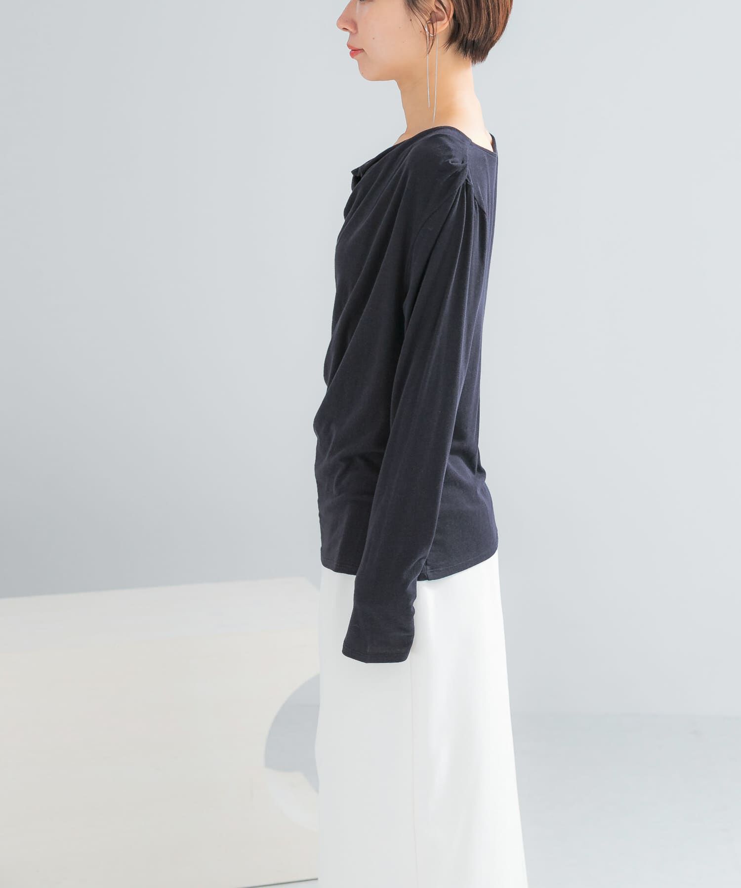 URBAN RESEARCH ROSSO「エアリータッチ2WAYネックプルオーバー」|Tシャツ・カットソー|