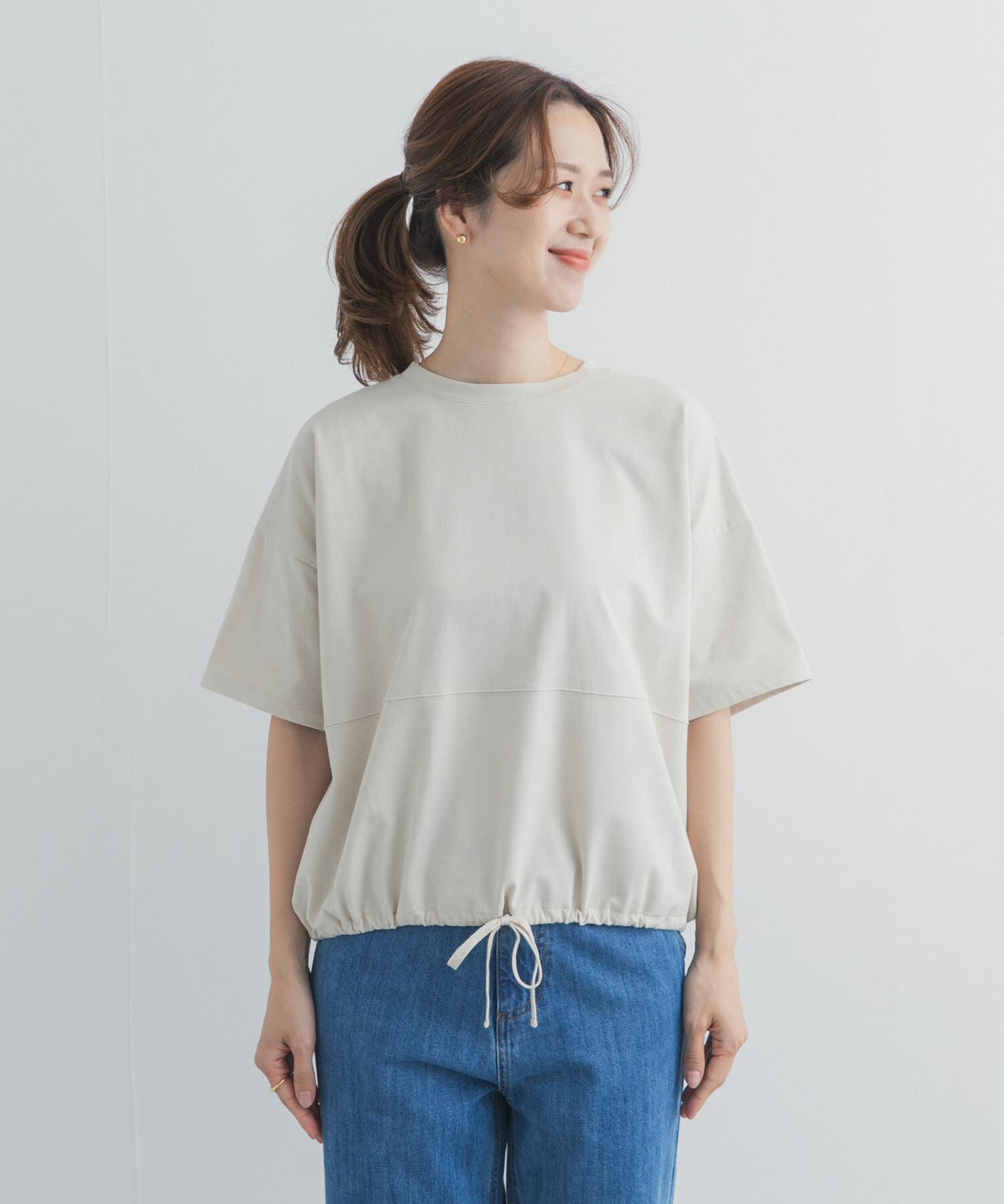 URBAN RESEARCH DOORS「ヘムドロストプルオーバー」|Tシャツ・カットソー|