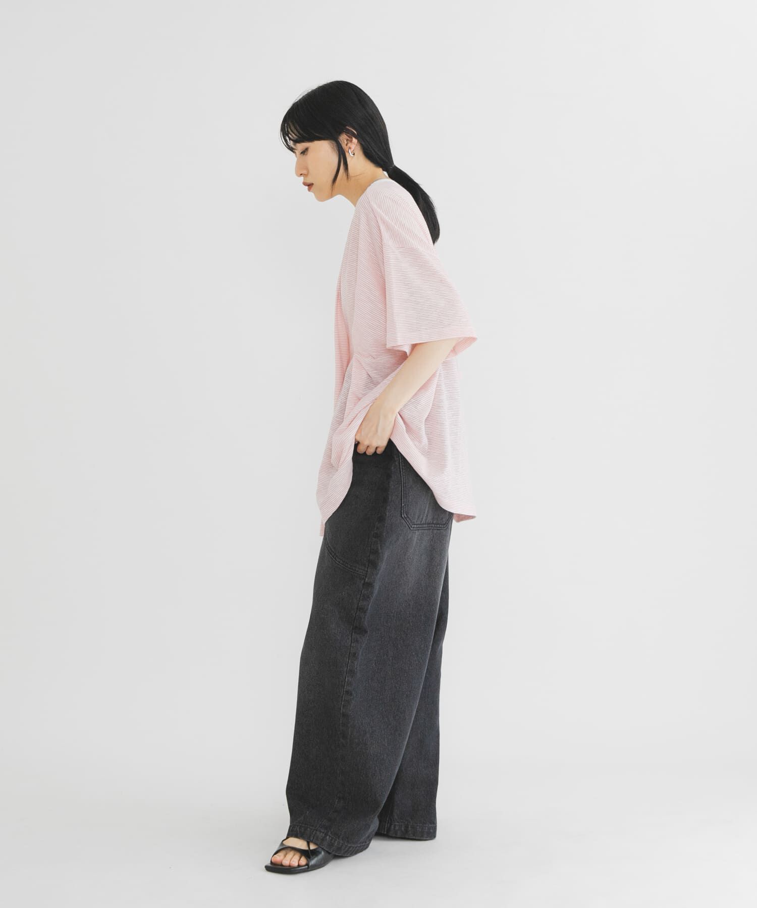  「ランダムタックボーダーTEE」|Tシャツ・カットソー|