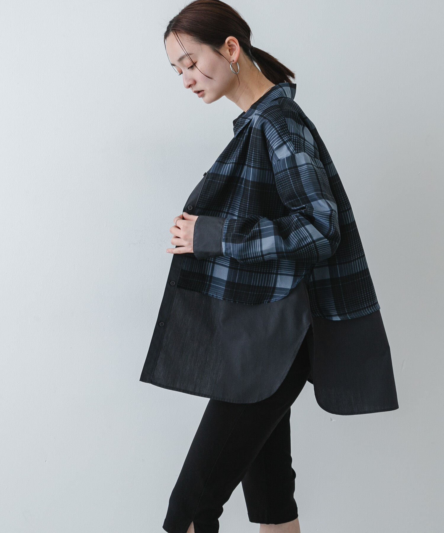 SENSE OF PLACE by URBAN RESEARCH「シアーチェックレイヤードシャツ」|シャツ・ブラウス|