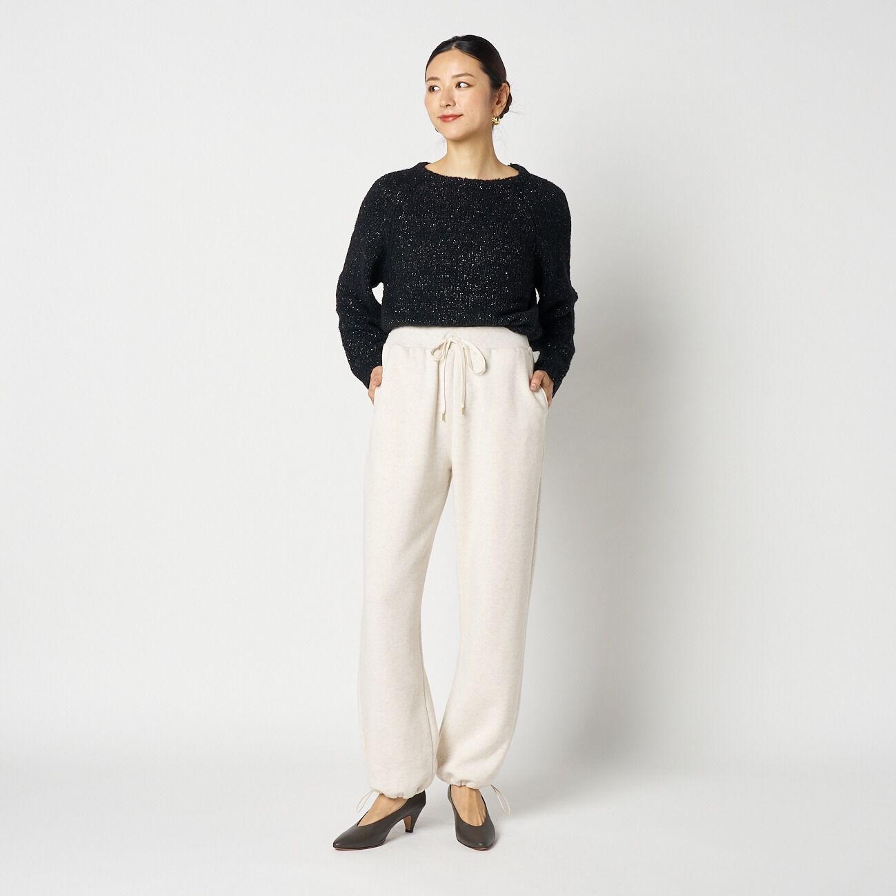 HELIOPOLE「HELIOPOLE GLITTER BOUCLE KNIT」|ニット・セーター|