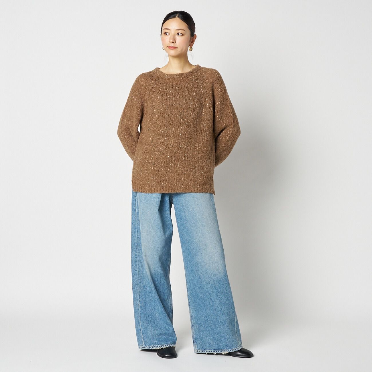HELIOPOLE「HELIOPOLE GLITTER BOUCLE KNIT」|ニット・セーター|