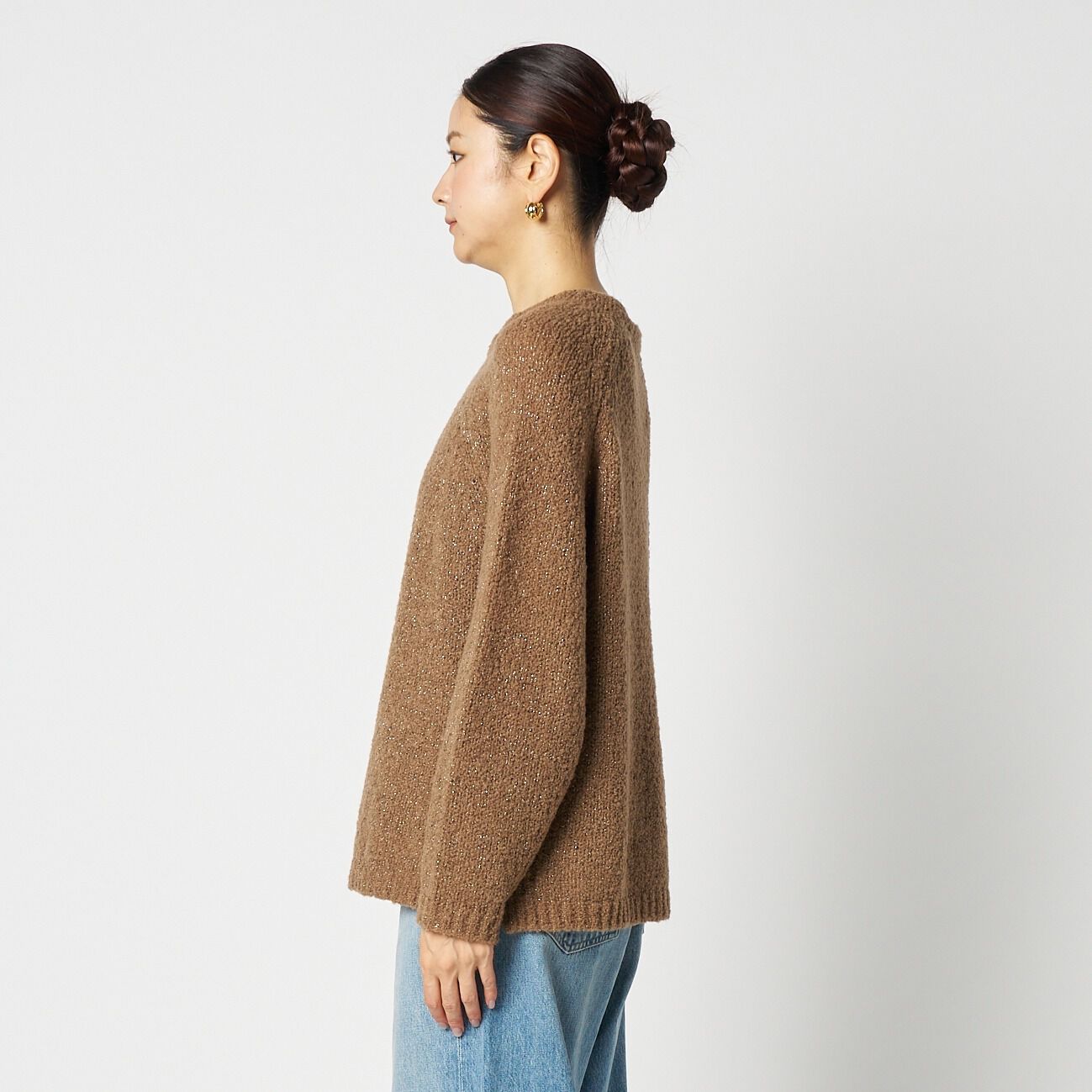 HELIOPOLE「HELIOPOLE GLITTER BOUCLE KNIT」|ニット・セーター|
