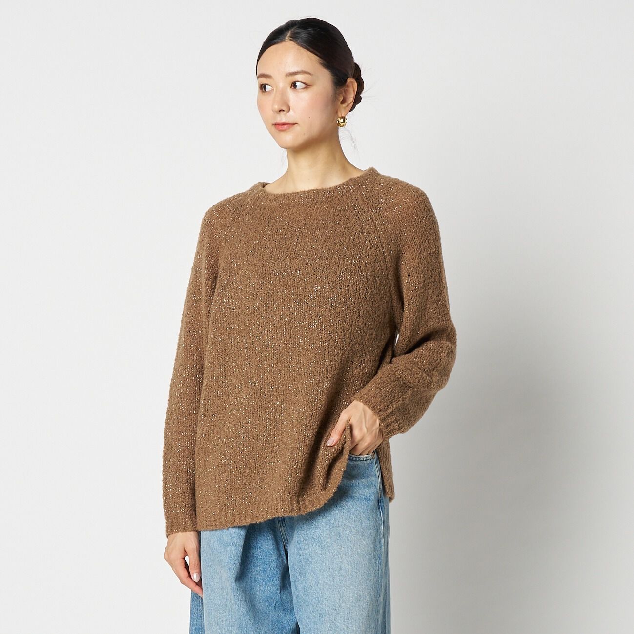 HELIOPOLE「HELIOPOLE GLITTER BOUCLE KNIT」|ニット・セーター|
