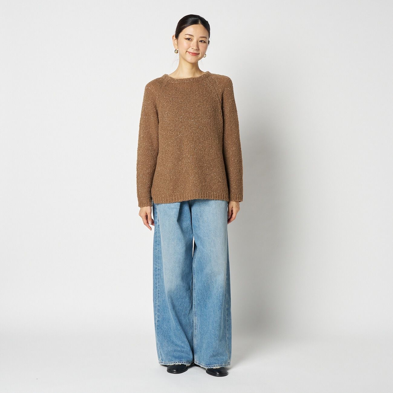 HELIOPOLE「HELIOPOLE GLITTER BOUCLE KNIT」|ニット・セーター|