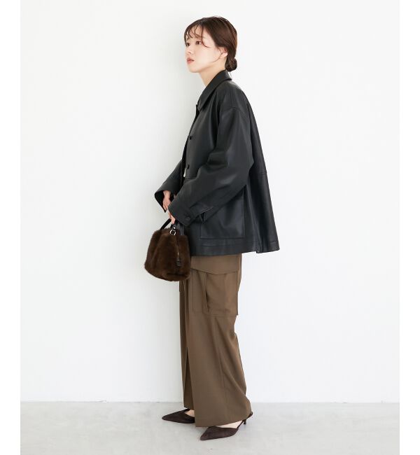  「ステンカラー合皮ジャケット」|その他|