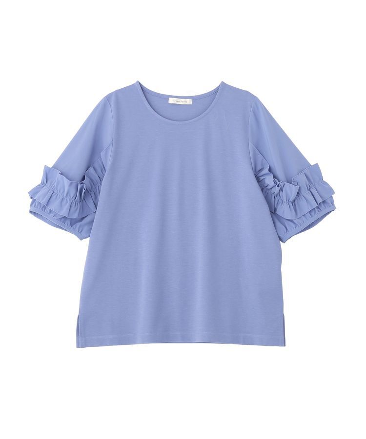 Green Parks「袖フリルプルオーバー」|Tシャツ・カットソー|