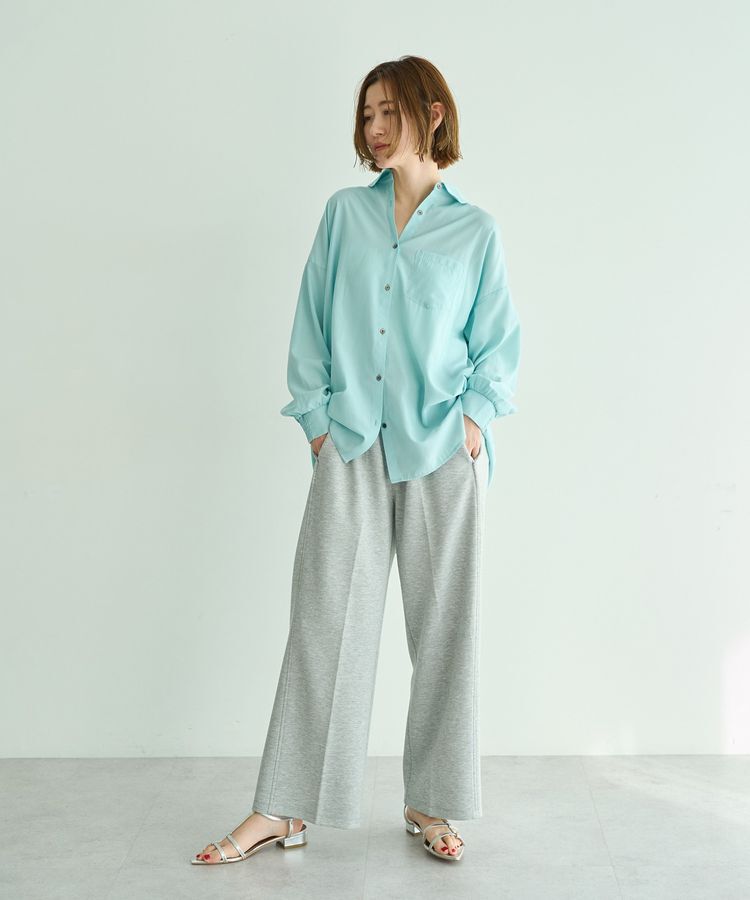 YECCA VECCA「バックギャザーロングシャツ」|シャツ・ブラウス|