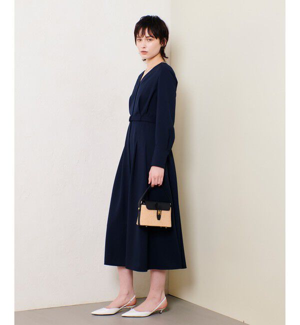 allureville「Ｖネックタックワンピース」|ワンピース|