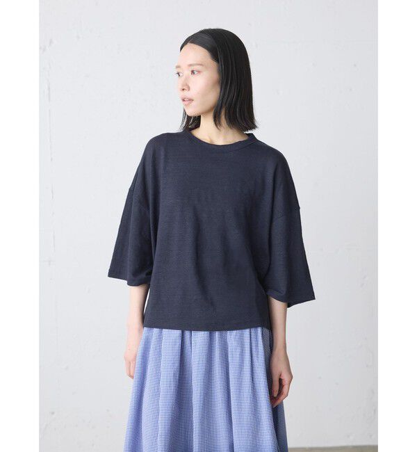 MidiUmi「MidiUmi リネンワイドプルオーバー」|Tシャツ・カットソー|