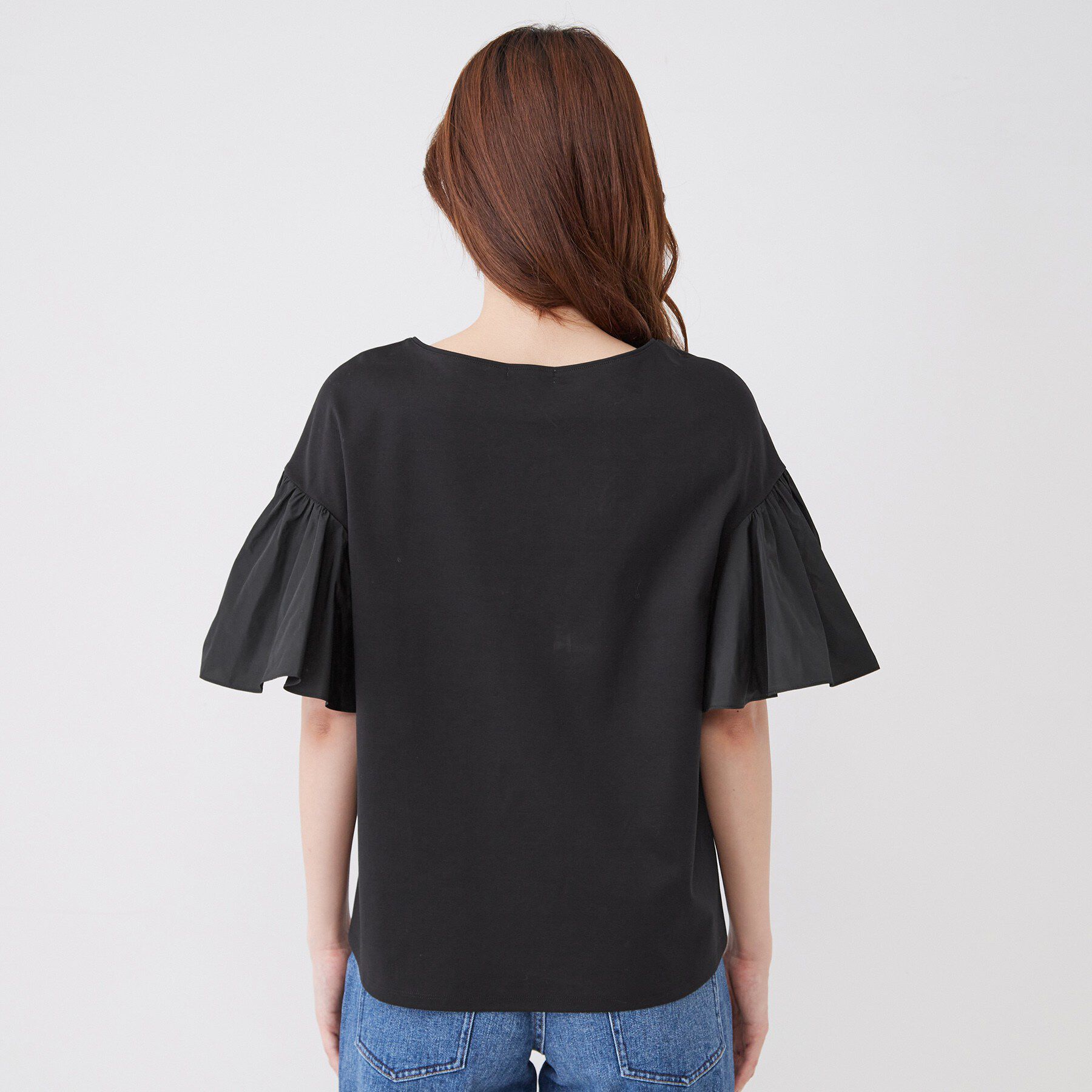 COUP DE CHANCE「【手洗い可／日本製】ギャザーフレアスリーブ　プルオーバー」|Tシャツ・カットソー|