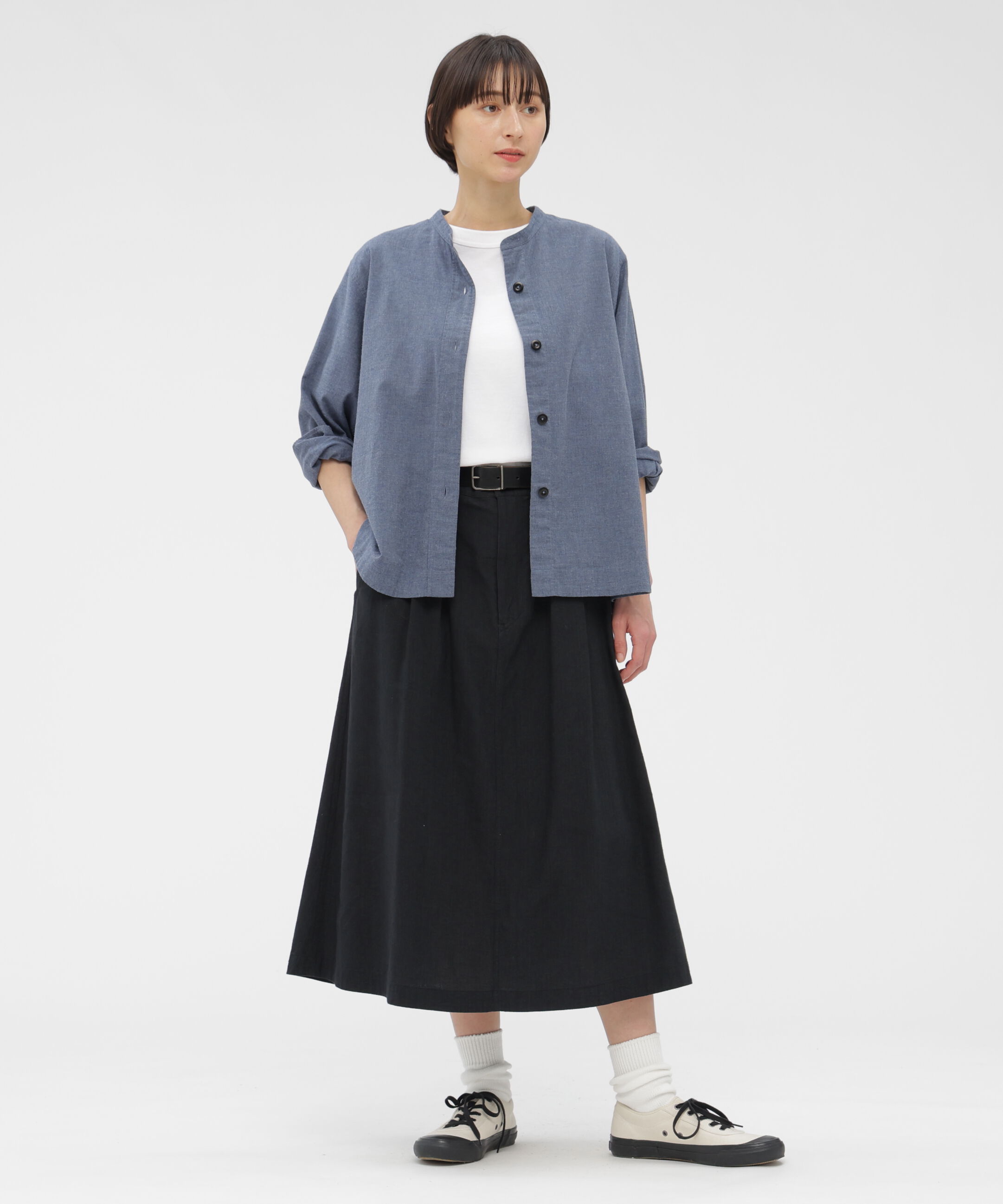 MHL.「TOP DYED COTTON POPLIN SHIRT」|シャツ・ブラウス|