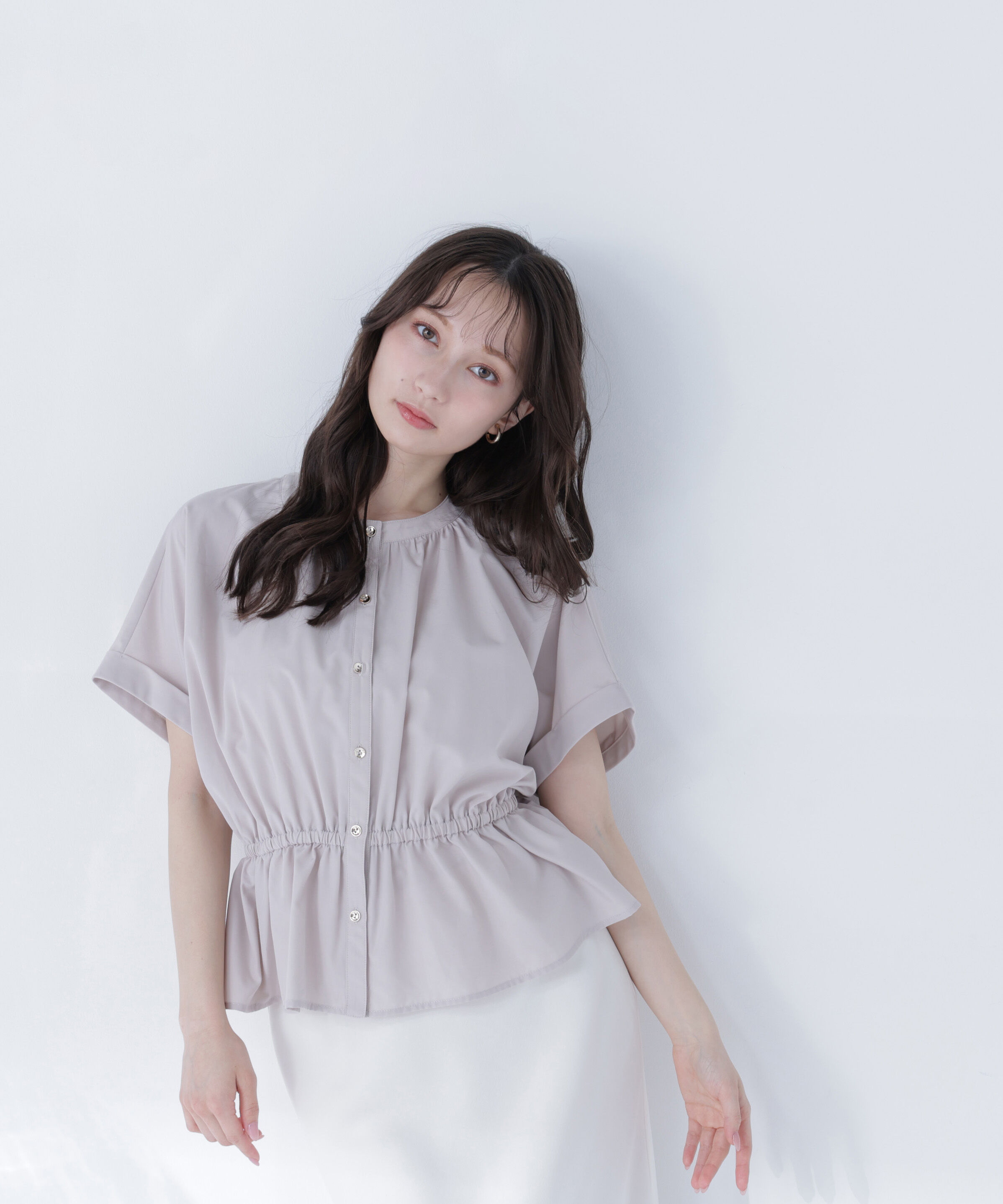  「きゅっとふわっと。全部盛りブラウス」|シャツ・ブラウス|