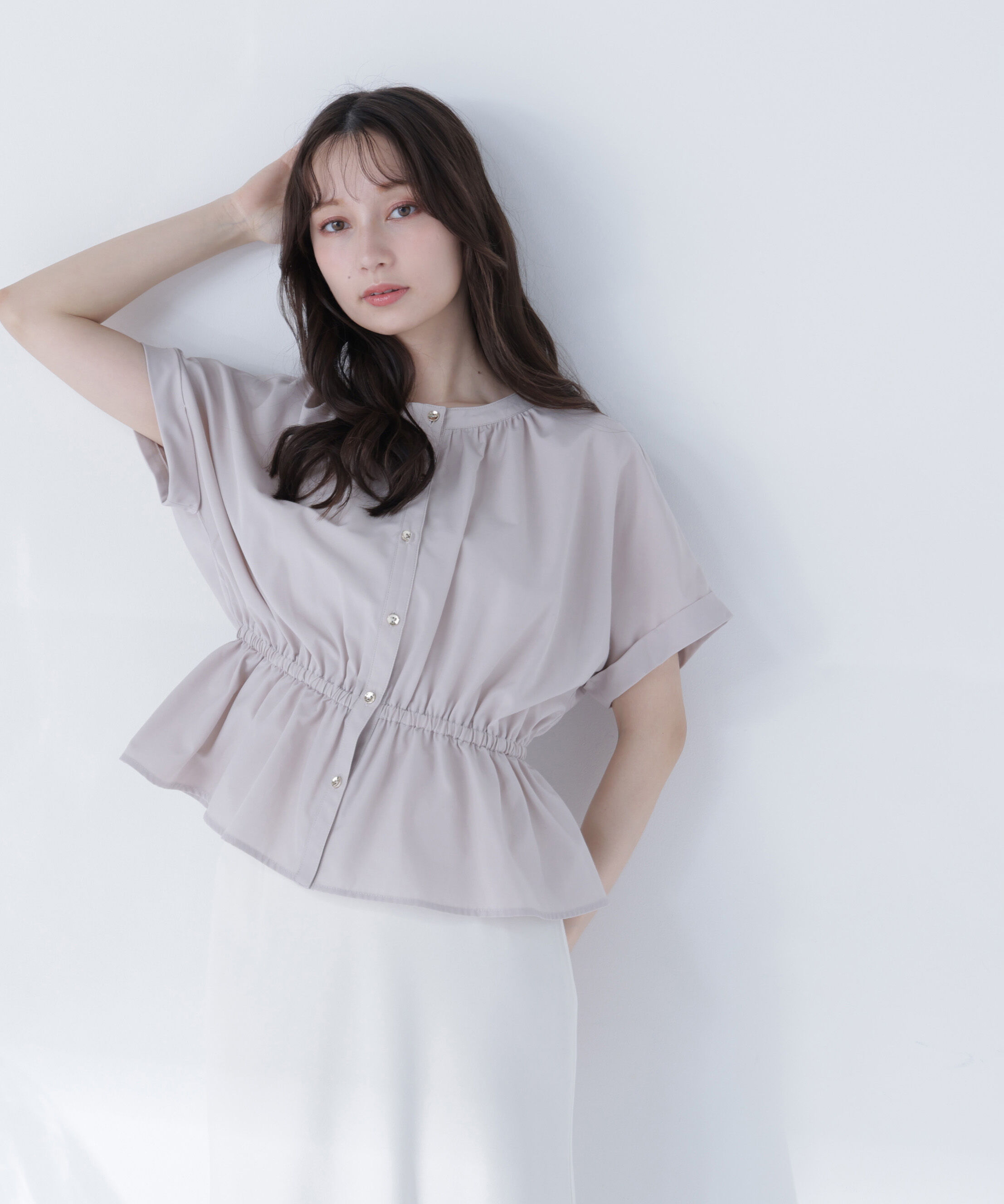  「きゅっとふわっと。全部盛りブラウス」|シャツ・ブラウス|