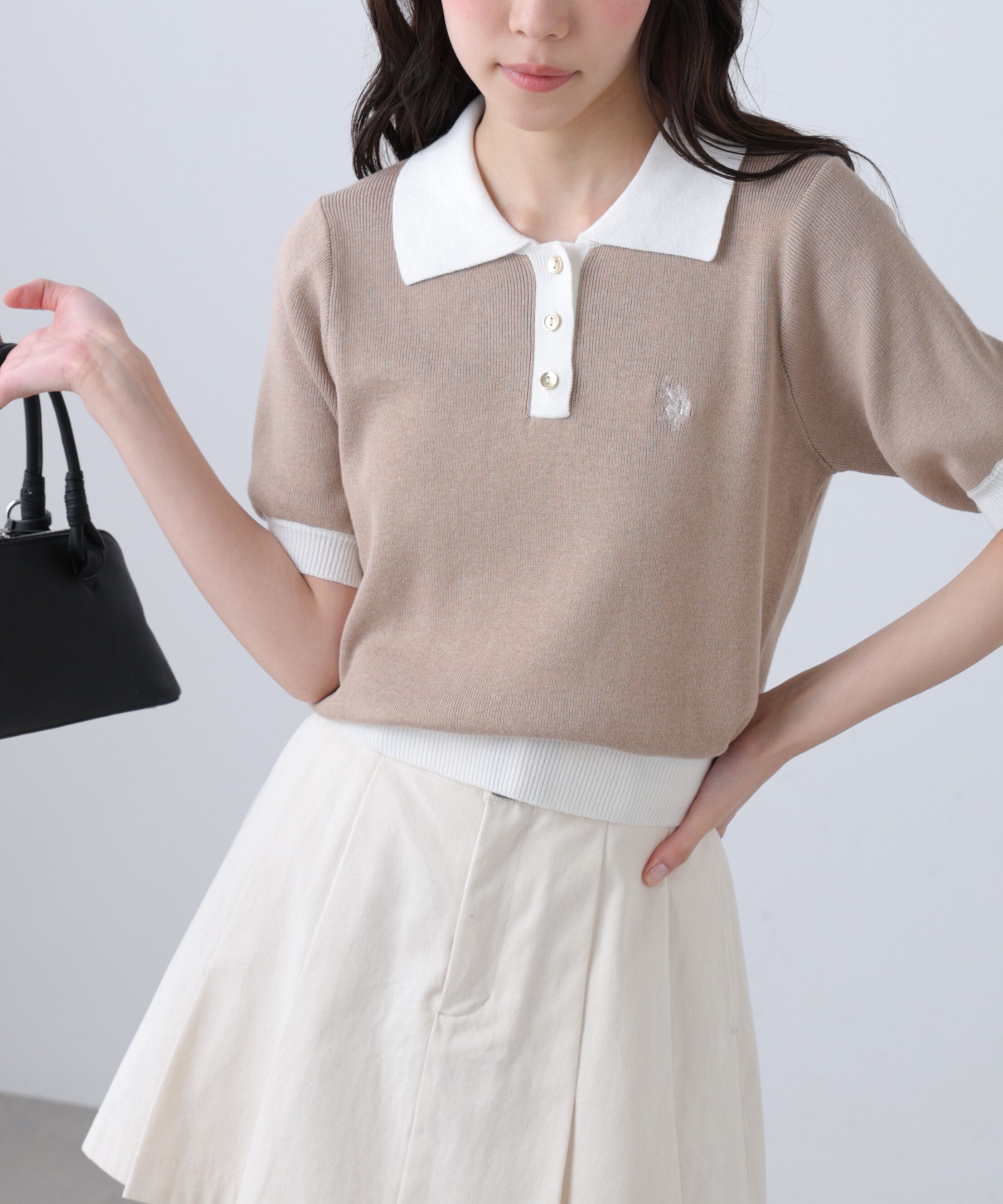  「U.S. POLO ASSN./ユーエスポロアッスン別注／金釦ポロニット」|ニット・セーター|