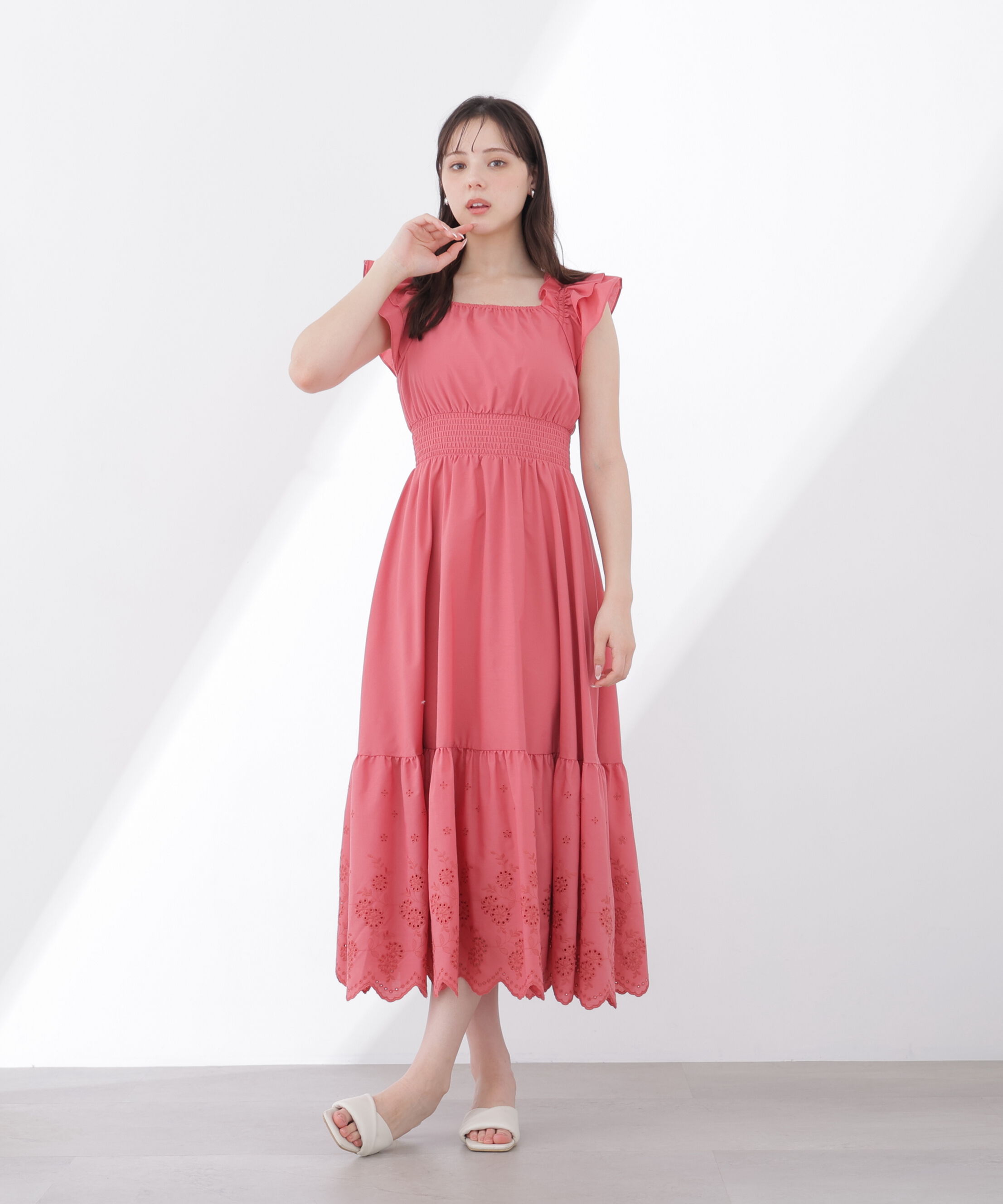 PROPORTION BODY DRESSING「〈EDIT COLOGNE〉コットンエンブロイダリーワンピース」|ワンピース|