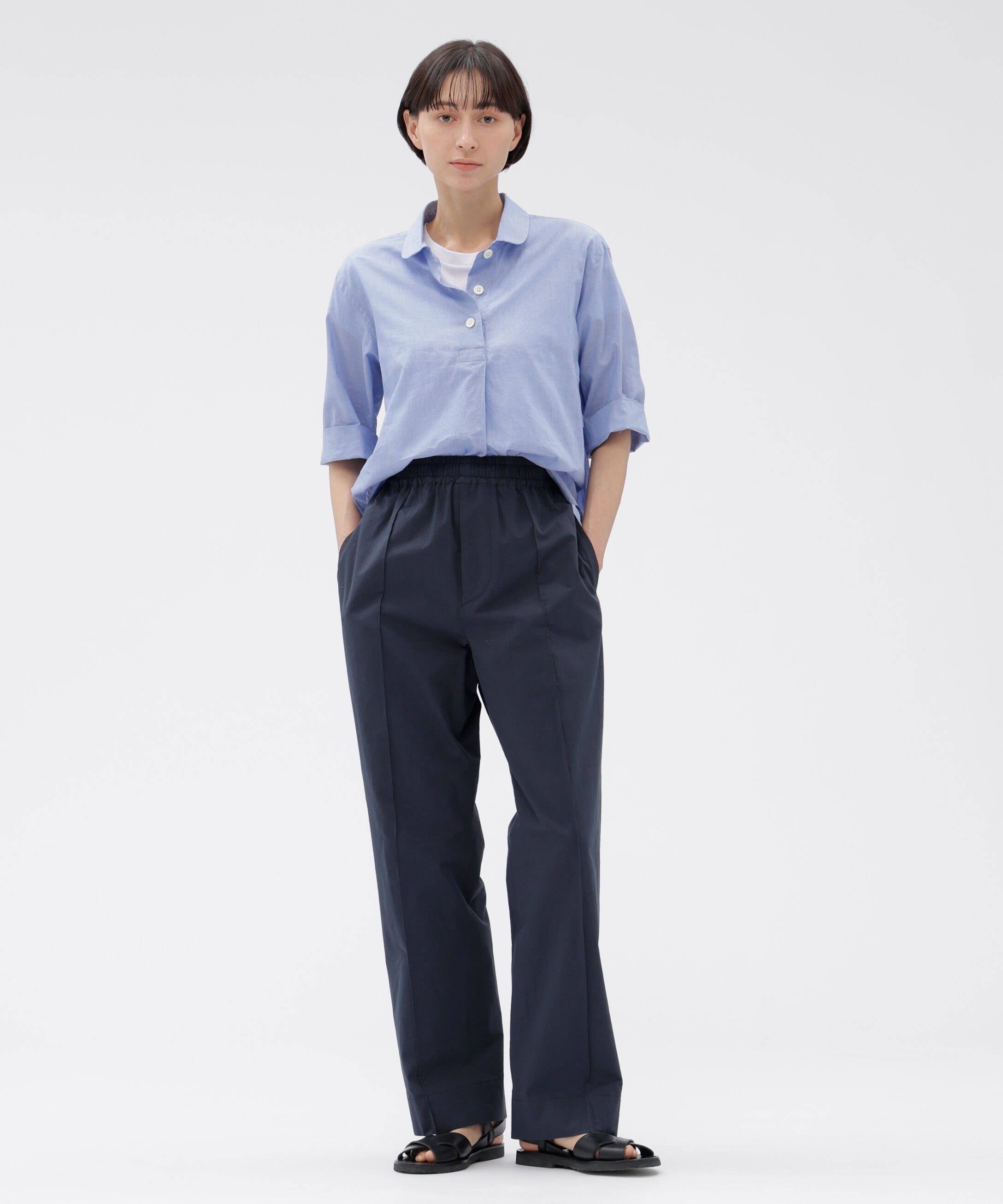  「LIGHT COTTON TWILL TROUSERS」|その他|DARK BLUE4