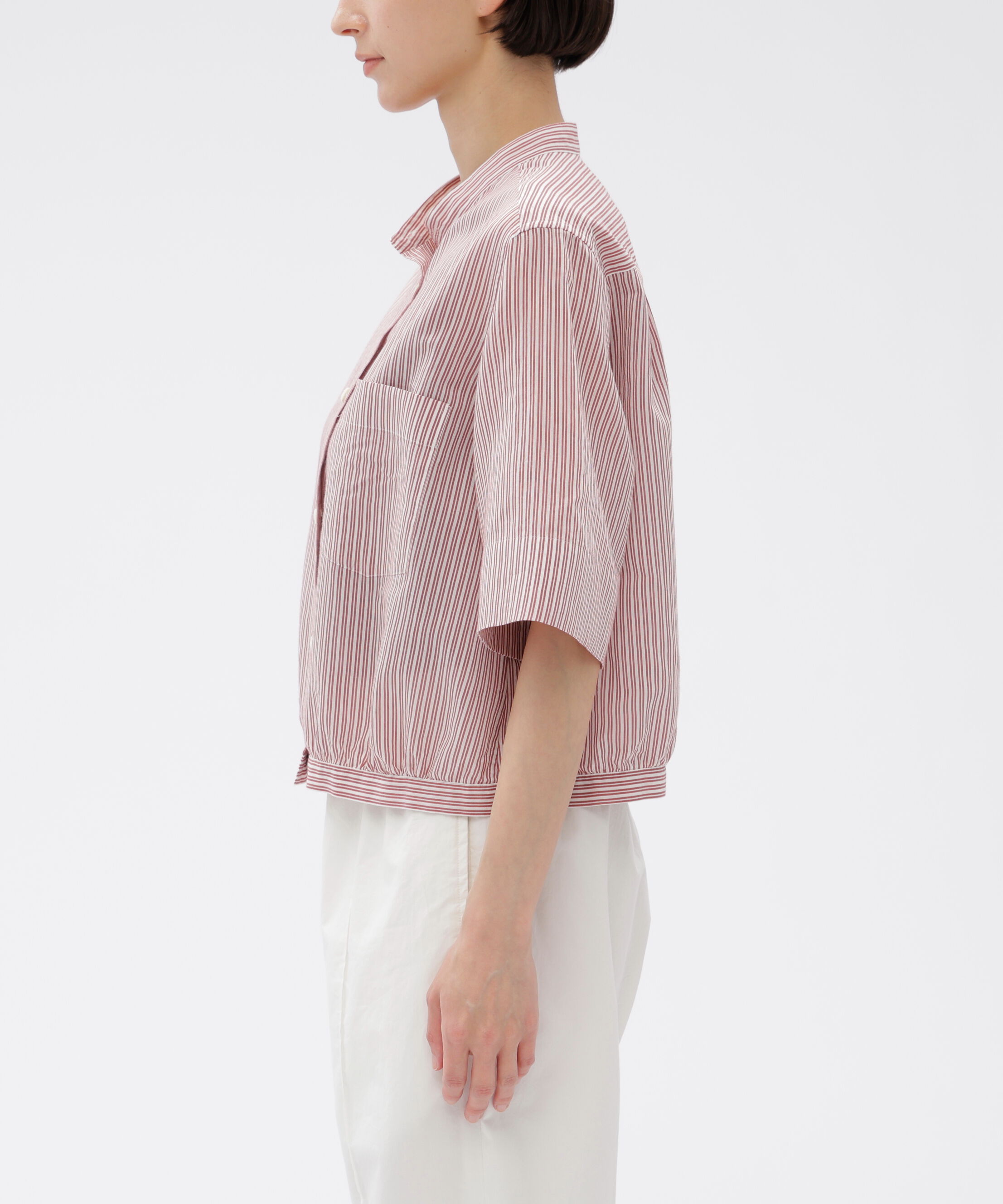  「DOUBLE STRIPE COTTON SILK SHIRT」|シャツ・ブラウス|