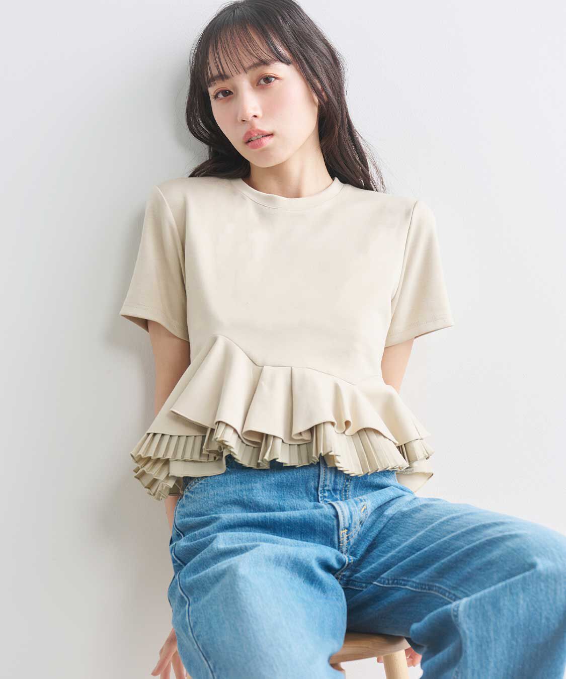 ランダムフリルペプラムトップス（COCO DEAL）｜ルミネのファッション