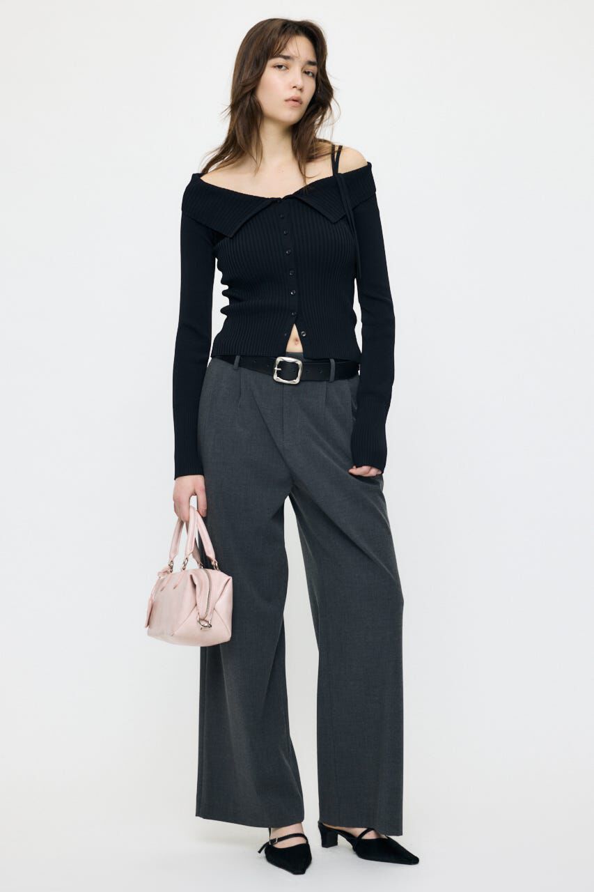 MOUSSY「TUCK WIDE トラウザーズ」|その他|