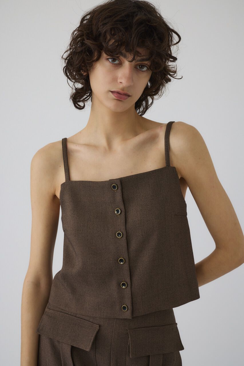 RIM.ARK 「Tweed cami tops」|キャミソール|