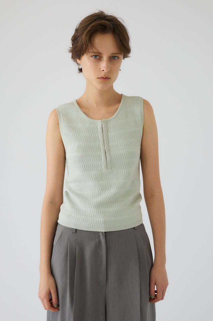 RIM.ARK 「Round neck hook tank」|タンクトップ|