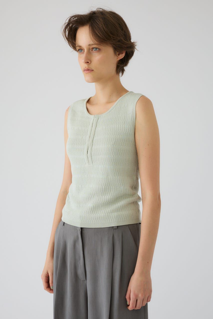 RIM.ARK 「Round neck hook tank」|タンクトップ|