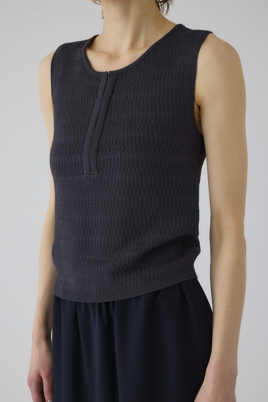RIM.ARK 「Round neck hook tank」|タンクトップ|