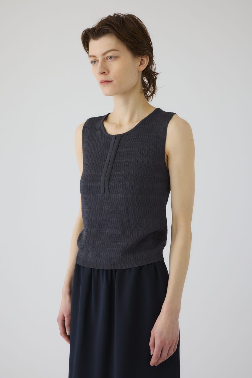RIM.ARK 「Round neck hook tank」|タンクトップ|