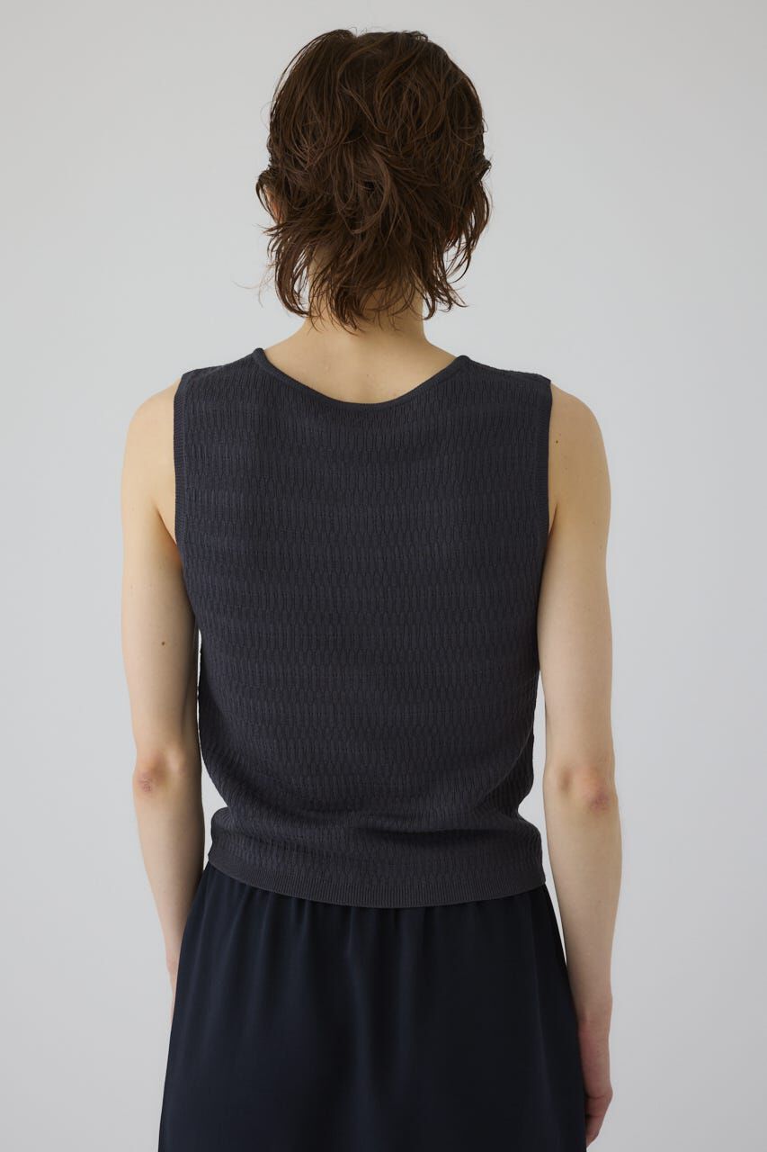 RIM.ARK 「Round neck hook tank」|タンクトップ|