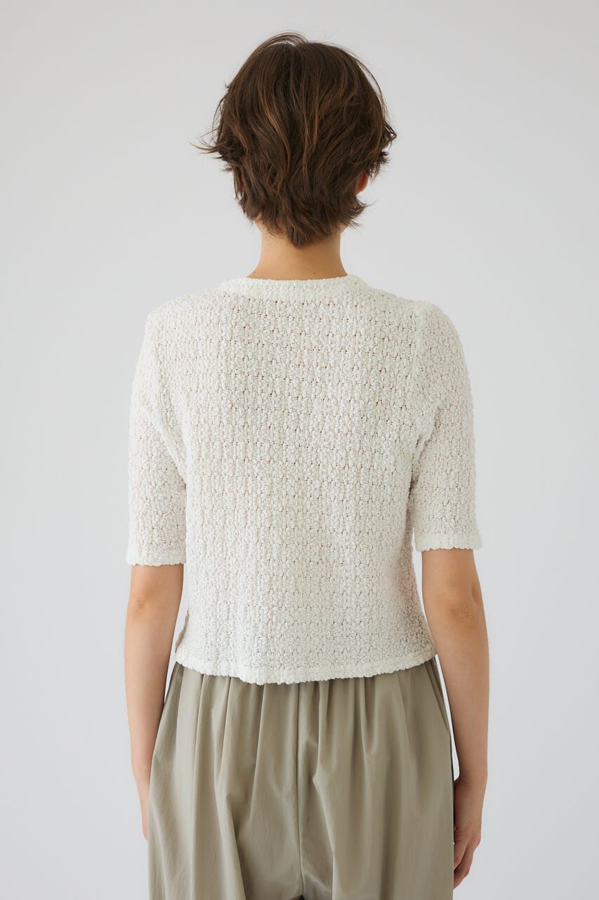RIM.ARK 「Shirring lace compact tops」|Tシャツ・カットソー|