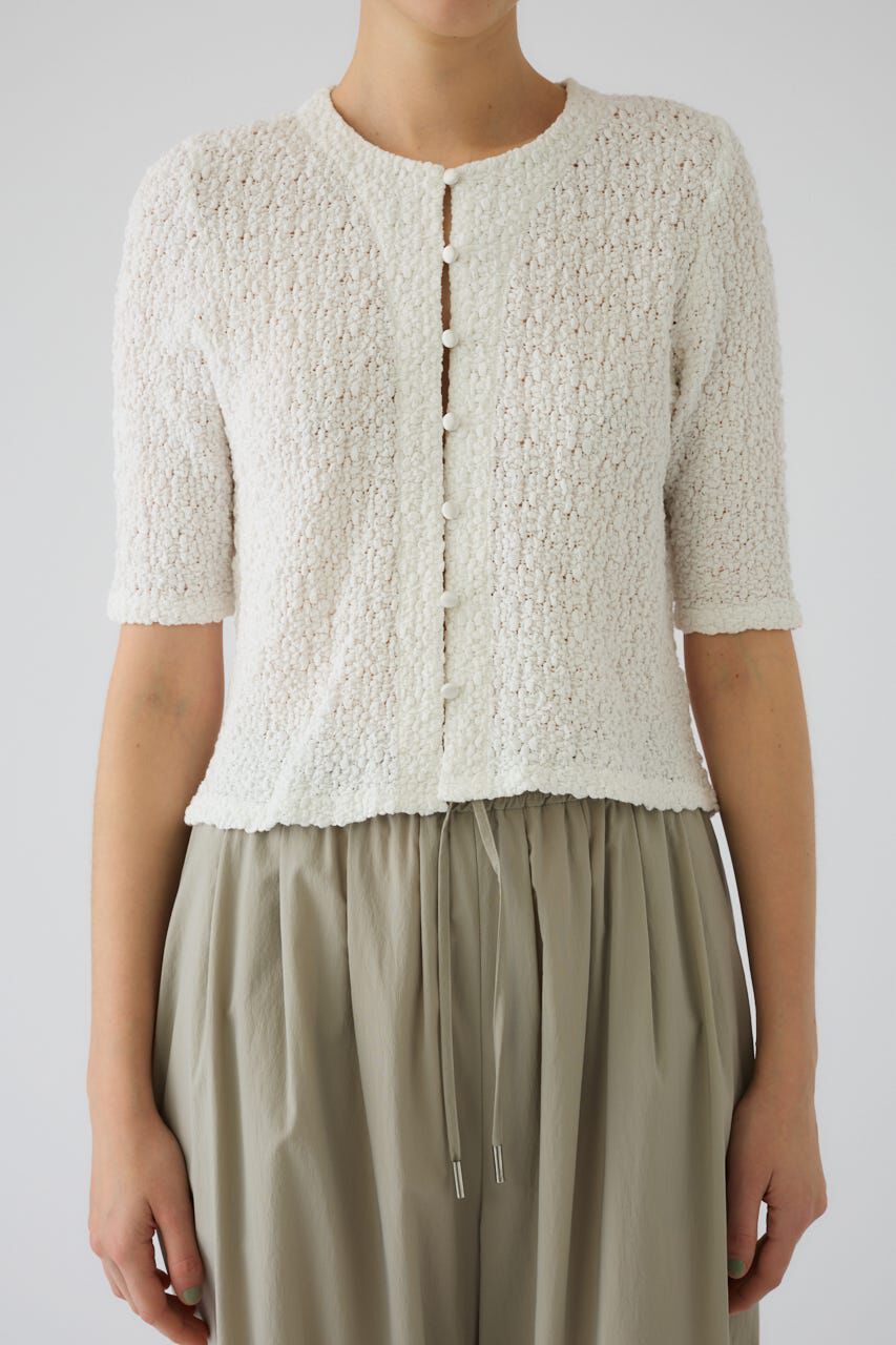 RIM.ARK 「Shirring lace compact tops」|Tシャツ・カットソー|