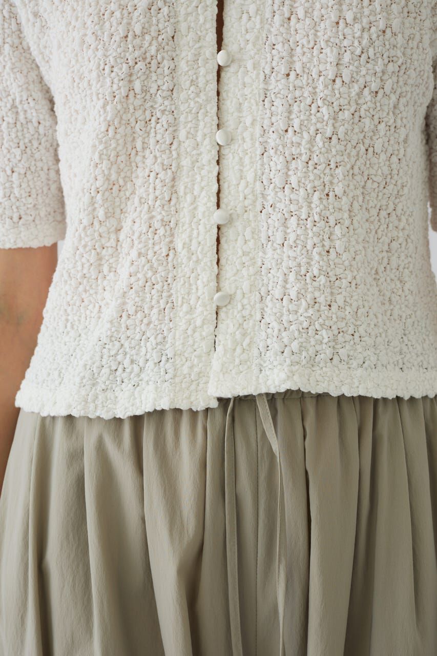 RIM.ARK 「Shirring lace compact tops」|Tシャツ・カットソー|
