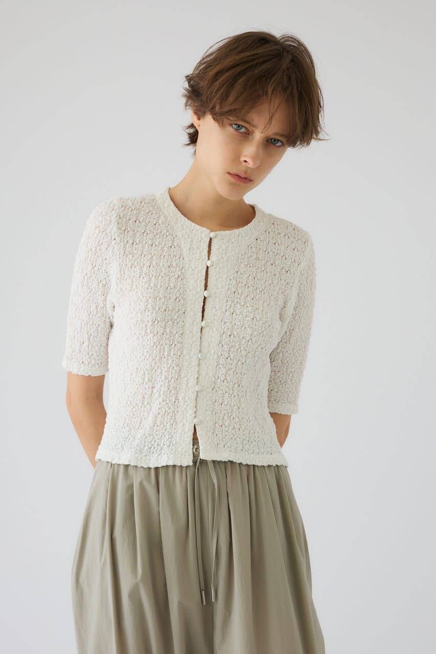 RIM.ARK 「Shirring lace compact tops」|Tシャツ・カットソー|
