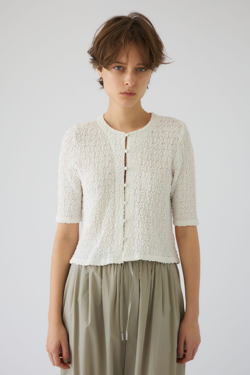 RIM.ARK 「Shirring lace compact tops」|Tシャツ・カットソー|