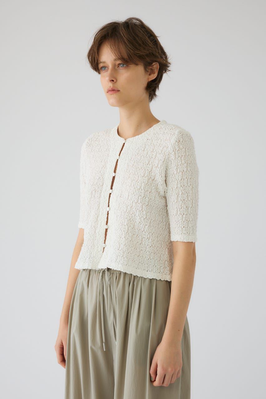 RIM.ARK 「Shirring lace compact tops」|Tシャツ・カットソー|