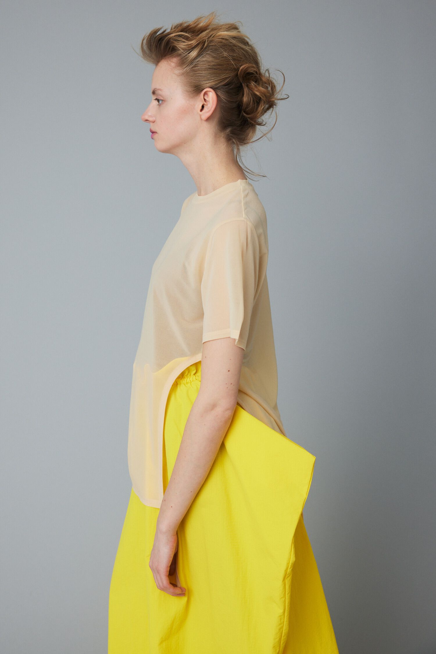 HeRIN.CYE「Sheer shirring tops」|Tシャツ・カットソー|