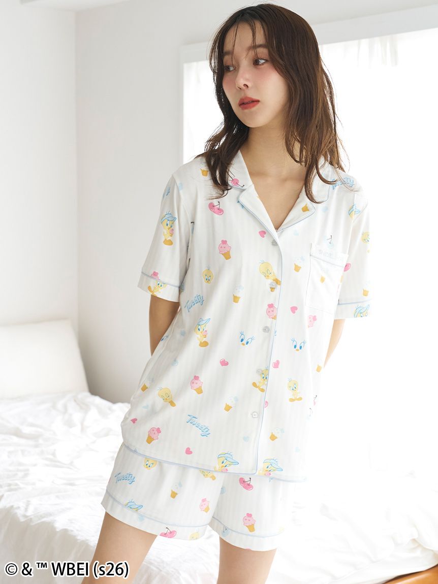 SNIDEL HOME「【Tweety】開襟シャツ」|ルームウェア|