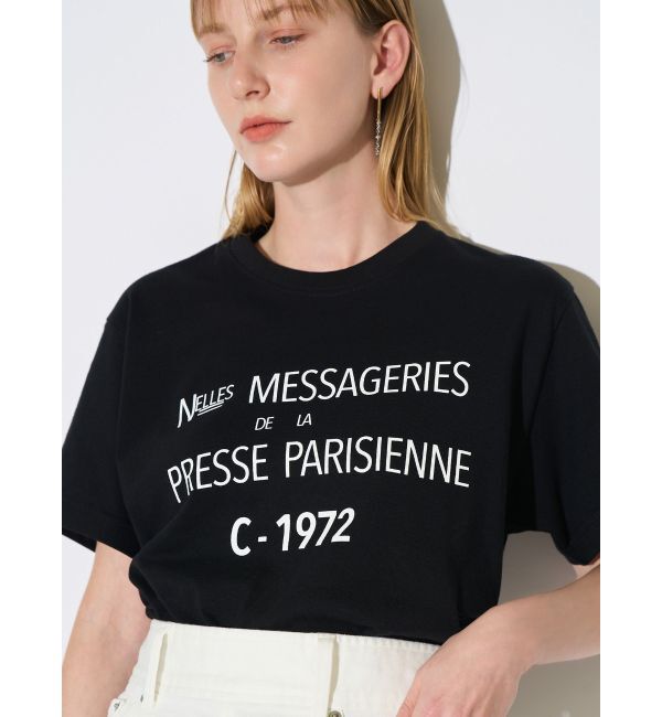 ELENDEEK「MESSAGERIES TEE」|Tシャツ・カットソー|ブラック