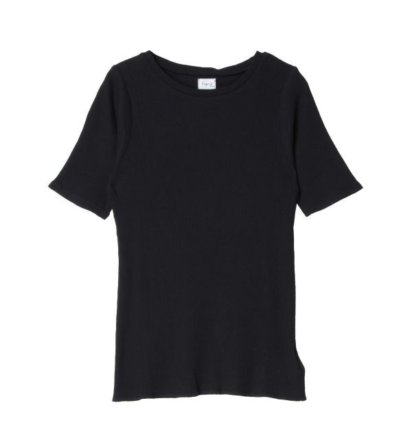 Ungrid「オーガニックコットンテレコハーフスリーブTee」|Tシャツ・カットソー|