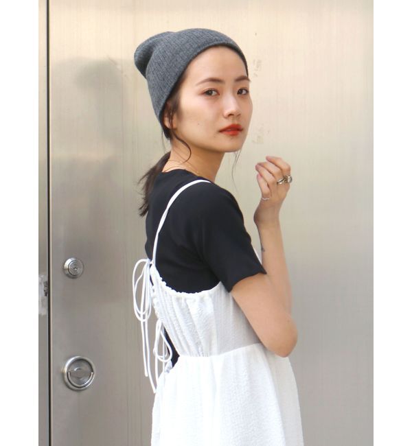 Ungrid「オーガニックコットンテレコハーフスリーブTee」|Tシャツ・カットソー|