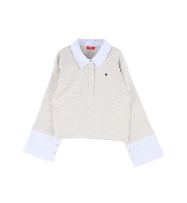 LAGUNAMOON「【POLO BCSコラボ】シャツカラーカフスニットプルオーバー」|ニット・セーター|