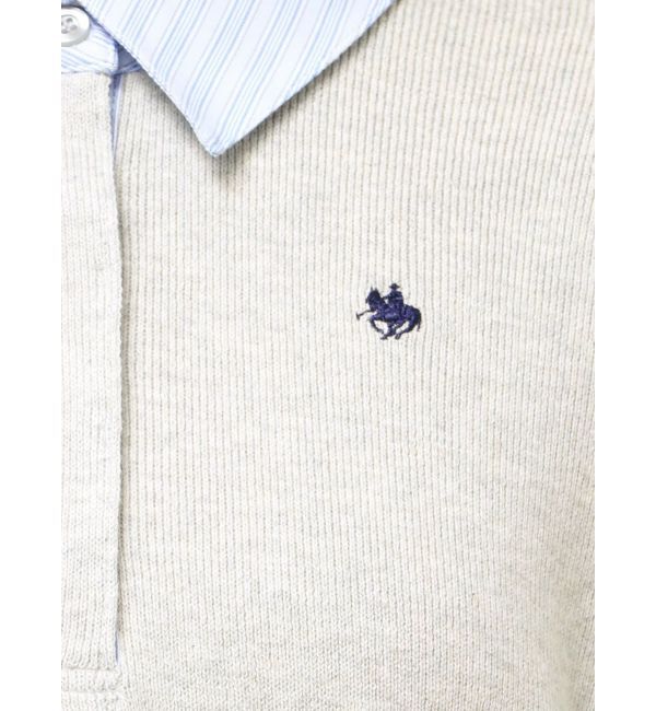 LAGUNAMOON「【POLO BCSコラボ】シャツカラーカフスニットプルオーバー」|ニット・セーター|