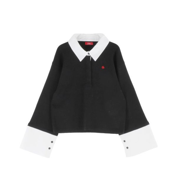 LAGUNAMOON「【POLO BCSコラボ】シャツカラーカフスニットプルオーバー」|ニット・セーター|